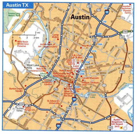 Austin road conditions map. .  ...