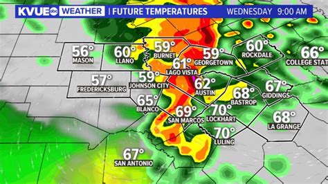 Future rain totals are trending up with a slight risk of localized flooding south and east of Austin. Image 1 of 3 Track your local forecast for the Austin area quickly with the free FOX 7 WAPP ..