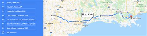Austin tx to new orleans. If you happen to know New Orleans, don't forget to help other travelers and answer some questions about New Orleans! Get a quick answer: It's 511 miles or 822 km from New Orleans to Austin, which takes about 7 hours, 36 minutes to drive. Check a real road trip to save time. 