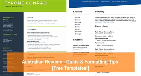 Australian Resume Guide Formatting Tips Free Templates