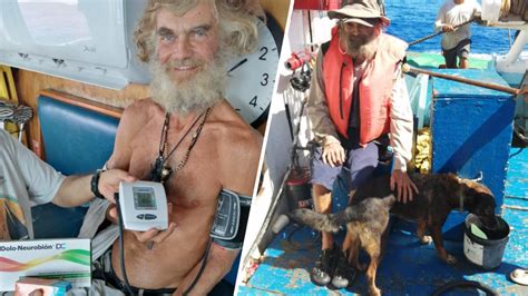 Australian man and his dog rescued by Mexican tuna boat after drifting 3 months in the Pacific Ocean