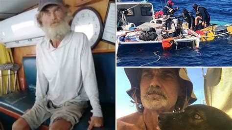 Australian sailor drifting in the Pacific for 3 months with dog rescued by Mexican tuna boat