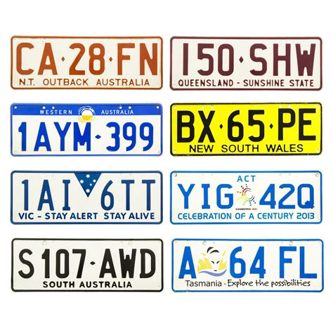 Australian vehicle registration number plates TFW000+