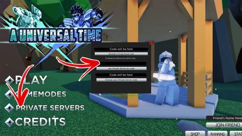 We will focus particularly on AUT Private Server Codes, a secret weapon for many successful players. Introduction. A Universal Time, better known by its acronym AUT, is a popular game on the Roblox platform. Here, players can traverse the vast open-world environment, inspired by multiple anime universes. The ultimate goal of the game is to .... 