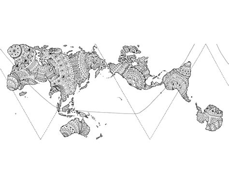 Authagraph World Map 8x10 World Map Perspective Accurate Etsy