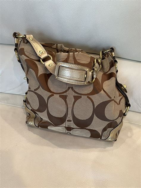 Authentic Coach 10620 Carly Large Tote Purse Signature Hobo ... - eBay