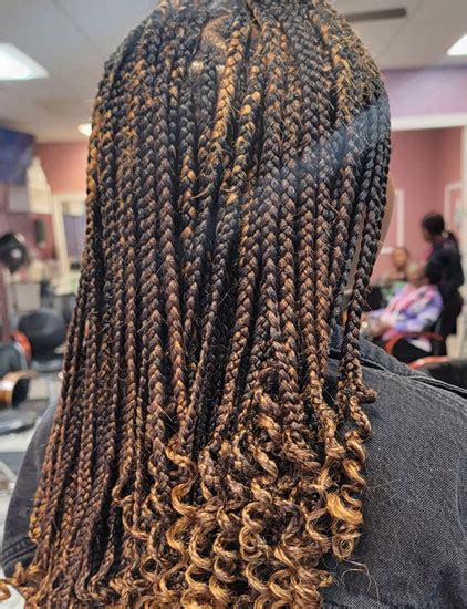 Specialties: I do everything from weaves to crochet. Ghana braids, corn rows, individuals, kids hair etc. at an affordable price. Established in 2010. I started braiding at 10 years old. Being 27 years old now I feel I am very experienced. I am patient and I love making my customers feel at home each time they meet me. I work from home and I'd love very much to help accommodate any need you .... 