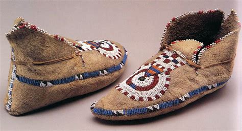 Authentic native american moccasins.  Each kit includes pre-cut leather pie...