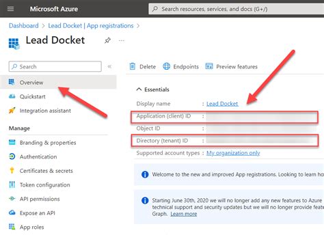 Authentication Setting Up Azure Active Directory Login Lead Docket