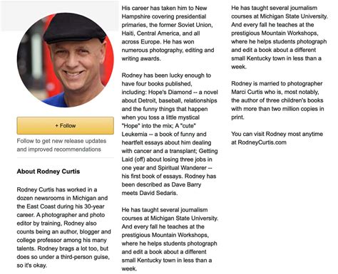Author Profile Pages