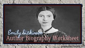 Author biography emily dickinson