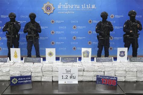 Authorities in Thailand seize more than a ton of crystal methamphetamine thought bound for Australia