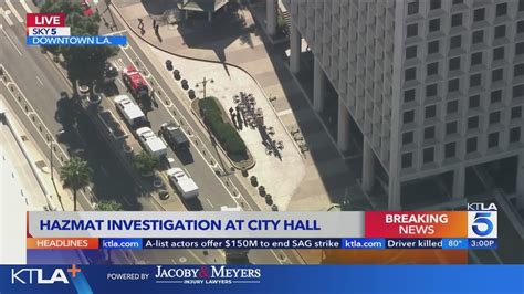 Authorities investigating HazMat incident at L.A. City Hall