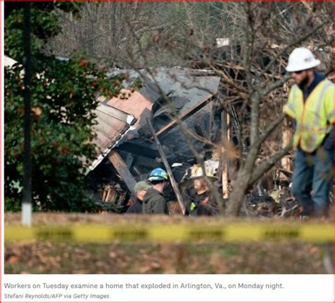 Authorities investigating after home explodes in Arlington, VA