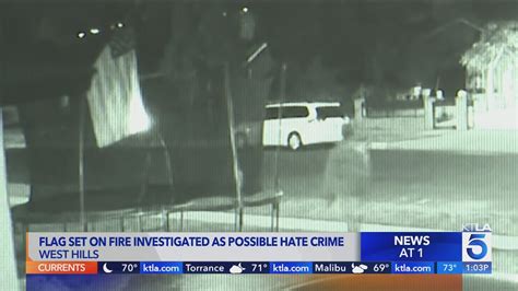 Authorities investigating flag burning in West Hills as hate crime 