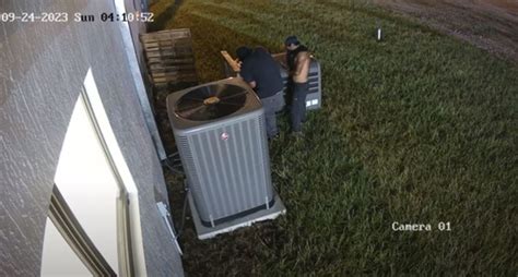 Authorities release images of thieves who stole air conditioning unit from Saint Ann’s Mission