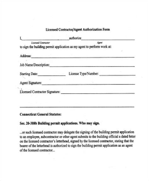 Authorization Form Sample HQ Printable Documents