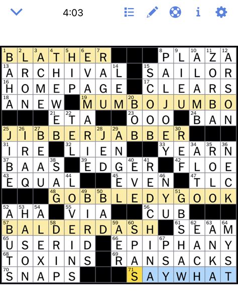 Oct. 12, 2023, 10:00 p.m. ET. Jump to: Tricky Clues. FRIDAY PUZZLE — It's easy to believe that we solvers are the only ones tackling problems when we work on a crossword. If you read John .... 