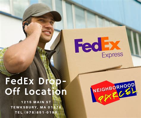 The drop-off times for each FedEx Drop Box vary — some locations offer later drop-off times as well as Saturday drop off. To find drop-off times for a FedEx Drop Box near you, please visit Find FedEx Location. Please note that each drop box will display the time the packages are scheduled to be picked up by the courier and whether or not a ... . 