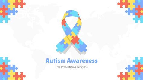 Autism Awareness Presentation Template Free PowerPoint Template