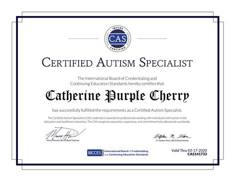 About the Program ... The Graduate Certificate in Autism allows students to specialize in the area of autism while developing additional skills in working with .... 