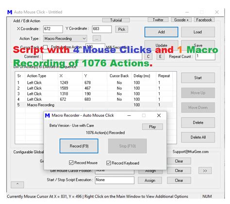 Auto Click Mouse Macro Script Free Free download and install.