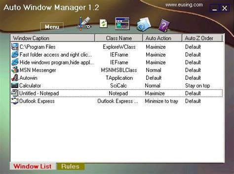 Auto Window Manager for Windows