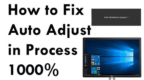 Auto adjust in progress keeps flashing.  I cannot see how to turn off Auto Adjustment....
