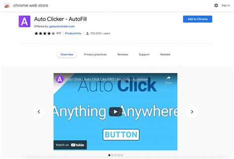 Welcome to Auto Clicker - AutoFill ! ! ! ! Have question Chat on Discord : https://discord.gg/hArVQns Fill input field or click button or link anything anywhere. easy configure in few steps and work like PRO Auto click / Auto fill extension developed with HTML, CSS, JavaScript. Quickly configure your job using XPath and work like PRO.
