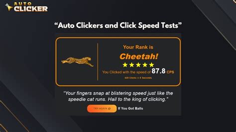 Auto clicker test.  We aim to help players test their click speed.  We prov...
