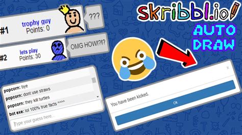 About. skribbl.io is a free online multiplayer drawing and guessing pictionary game. A normal game consists of a few rounds, where every round a player has to draw their chosen word and others have to guess it to gain points! The person with the most points at the end of the game, will then be crowned as the winner! Have fun!.