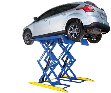 Auto lift for home garage. Average Prices of Car Lifts. The average two-post car lift with a 10,000-pound weight capacity typically runs between $2,000 and $3,500. Four-post car lifts are ... 