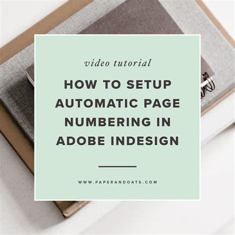 Auto page numbers indesign. Things To Know About Auto page numbers indesign. 