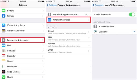 Open Settings and tap Passwords. Authenticate using Face ID, Touch ID, or passcode. Tap AutoFill Passwords. Toggle on AutoFill Passwords. Also, ensure Keychain is selected. Now, whenever you are on a website’s or app’s login page, your iPhone will automatically suggest entering the saved username/email and password.