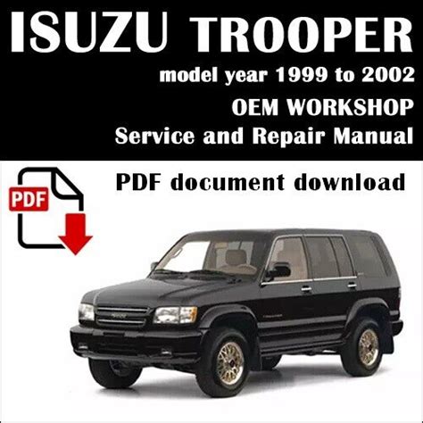 Auto repair manual 2000 isuzu trooper. - Atsg jatco jf506e transmission rebuild manual.