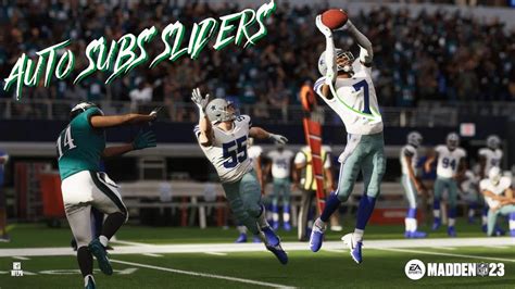 Madden 23 ratings based sliders w/auto subs. This is a discussion on Madden 23 ratings based sliders w/auto subs within the Madden NFL Football Sliders forums.