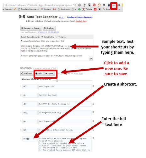 Auto text expander for google chrome.  CurateIt assists in automating text e...