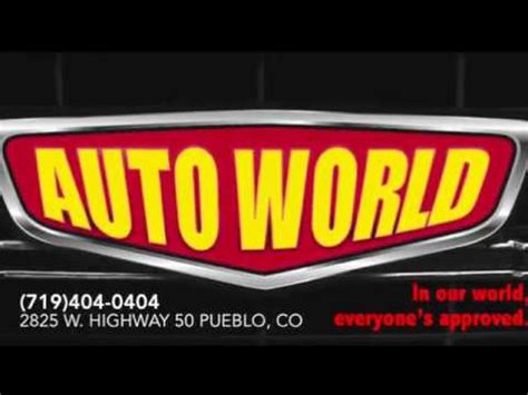 Auto World Inc Company Profile | Pueblo, CO | Competitors, Financials & Contacts - Dun & Bradstreet. D&B Business Directory HOME / BUSINESS DIRECTORY / RETAIL TRADE / MOTOR VEHICLE AND PARTS DEALERS / AUTOMOBILE DEALERS / UNITED STATES / COLORADO / PUEBLO / Auto World Inc; Auto World Inc. Website. Get a D&B Hoovers Free Trial. Overview Company .... 