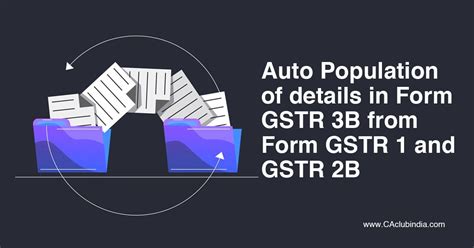 Auto-population of GSTR 3B from GSTR 1 and GSTR 2B - IRIS GST