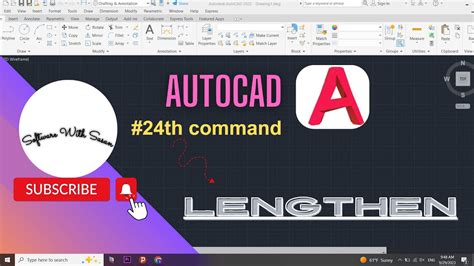 AutoCAD Lengthen Command - YouTube