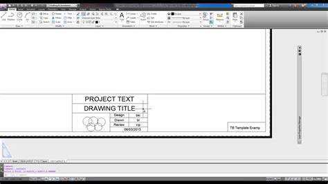 AutoCAD Tutorial 03 Drawing Template with Logo, Title Block and