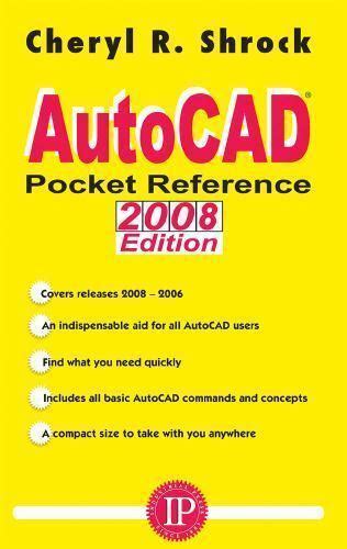 Full Download Autocad Pocket Reference By Cheryl R Shrock