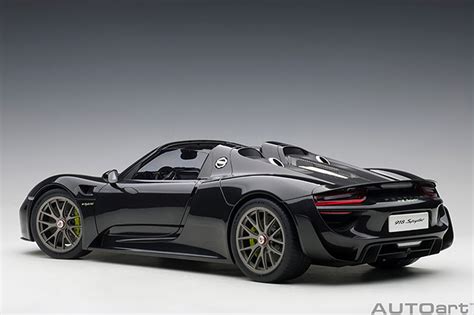 Autoart Porsche 918 Spyder Weissach Paquete De Basalto Negro …