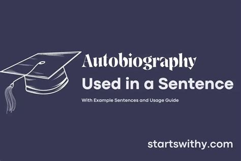 Autobiography example sentence