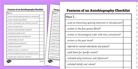 Autobiography examples ks2 tes
