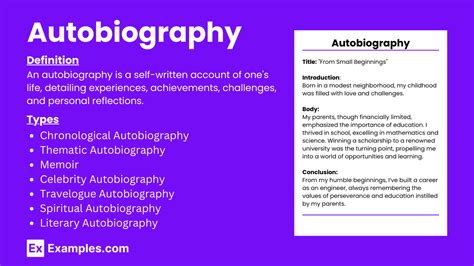 Autobiography genre definition and examples