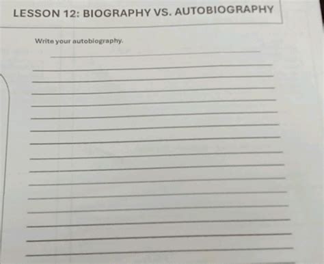 Autobiography homework help