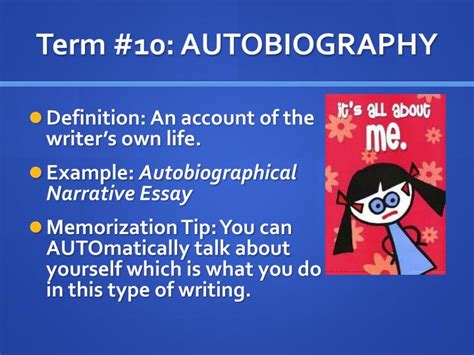 Autobiography meaning and definition of accounting ppt presentation