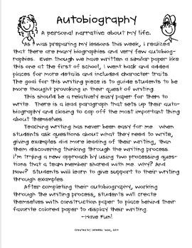 Autobiography narrative form