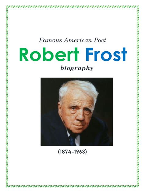 Autobiography of robert frost